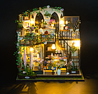 3D-конструктор Румбокс 3Д "Кімната Дарсі" 24см з LED-підсвічуванням, набір для складання мініатюрного будиночка, фото 3