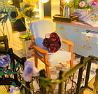 3D-конструктор Румбокс 3Д "Кімната Дарсі" 24см з LED-підсвічуванням, набір для складання мініатюрного будиночка, фото 4