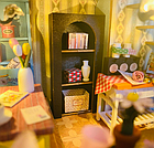 3D-конструктор Румбокс 3Д "Кімната Дарсі" 24см з LED-підсвічуванням, набір для складання мініатюрного будиночка, фото 7