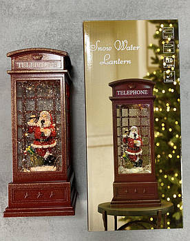 Нічник новорічний XMAS WDL-25002A «Телефонна будка» 25см ART-10103 (12)