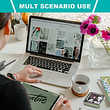 Таблетниця/органайзер/ контейнер 7.5 х 7.5 х 2.3 см для таблеток і ліків 4 відділення зелений, фото 6