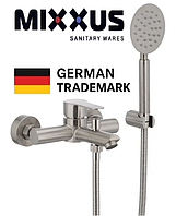 Якісний змішувач для ванни з нержавіючої сталі з лійкою та шлангом настінний для ванної кімнати defoy