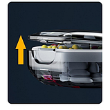 Таблетниця/органайзер/ контейнер 9.2 х 6.2 х 2.5 см для таблеток і ліків 6 відділення сірий, фото 7