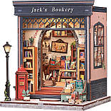Румбокс Книжкова крамниця Джека Jack's Bookery DIY Dollhouse Kit CWGC-209, фото 5