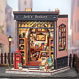 Румбокс Книжкова крамниця Джека Jack's Bookery DIY Dollhouse Kit CWGC-209, фото 6