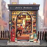 Румбокс Книжкова крамниця Джека Jack's Bookery DIY Dollhouse Kit CWGC-209, фото 4