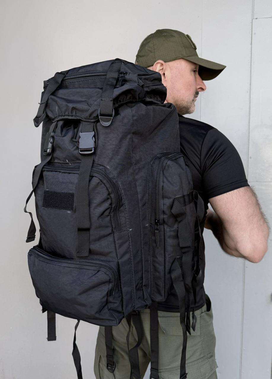 Рюкзак тактичний 65л \ чорний, фото 1