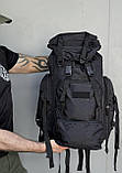 Рюкзак тактичний 65л \ чорний, фото 2