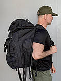 Рюкзак тактичний 65л \ чорний, фото 3