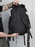 Рюкзак тактичний 65л \ чорний, фото 4
