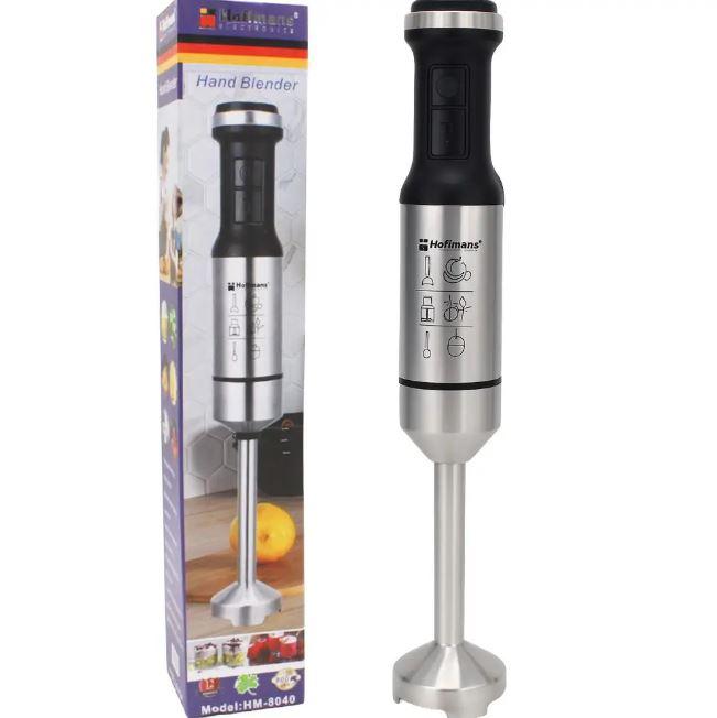 Погружний блендер 800W, Hoffmans HM-8040 Ручний блендер подрібнювач Кухонний блендер