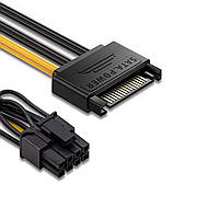 Кабель живлення SATA 15Pin to PCI-E 8Pin(6+2) "Б/У"