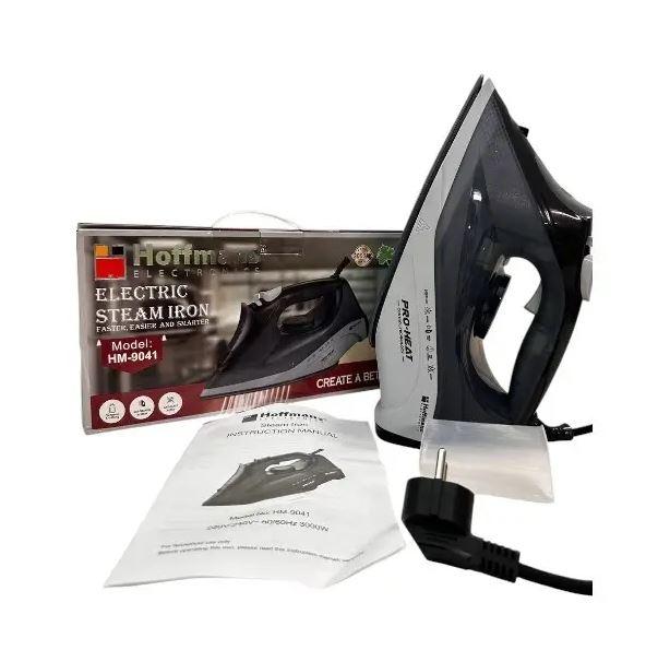 Парова праска з керамічною підошвою 3000Вт, Hoffmans HM-9041 Електрична праска з парою Вертикальна праска