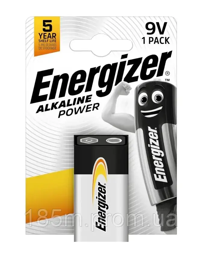 Батарейка ENERGIZER 6LR61 POWER 9V 1BL, фото 1