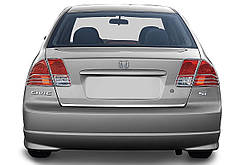 Накладки на стопи (2 шт, пласт.) для Honda Civic Sedan VII 2001-2006 рр