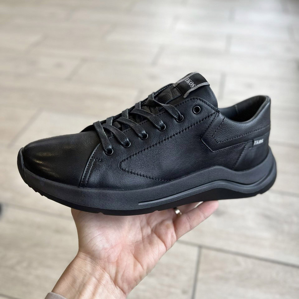 Трендові чоловічі шкіряні кеди 40 розмір, фото 1