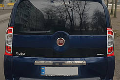 Накладка на стопи (2 шт, нерж.) для Fiat Fiorino/Qubo 2008-2024 рр