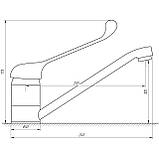 Змішувач для кухні Globus Lux CLINIC GLCA-1033, фото 4