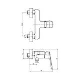 Змішувач для душу TOPAZ LEXI TL 21701-H57-0, фото 7