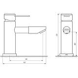 Змішувач для умивальника Globus Lux WIEN SBT2-101N, фото 5