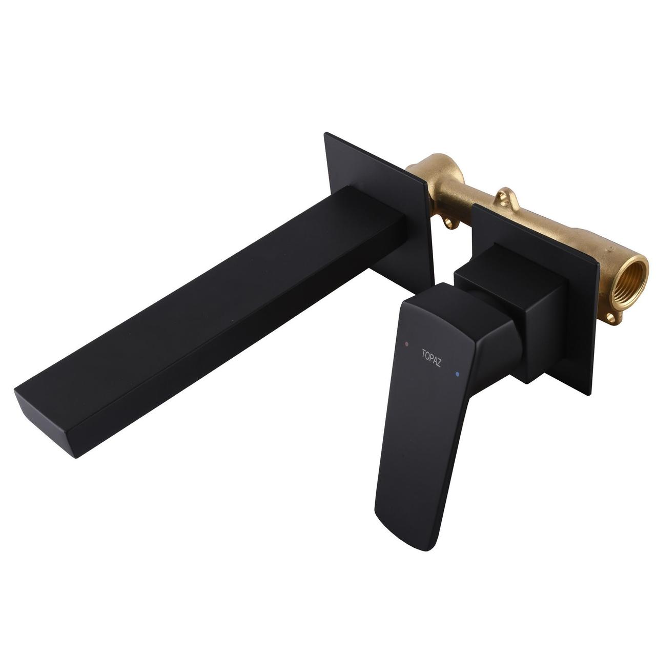 Змішувач для умивальника TOPAZ LEXI TL 21235-H57A-BL, фото 1