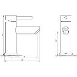 Змішувач для умивальника Globus Lux ALPEN SBT1-101-BB, фото 4