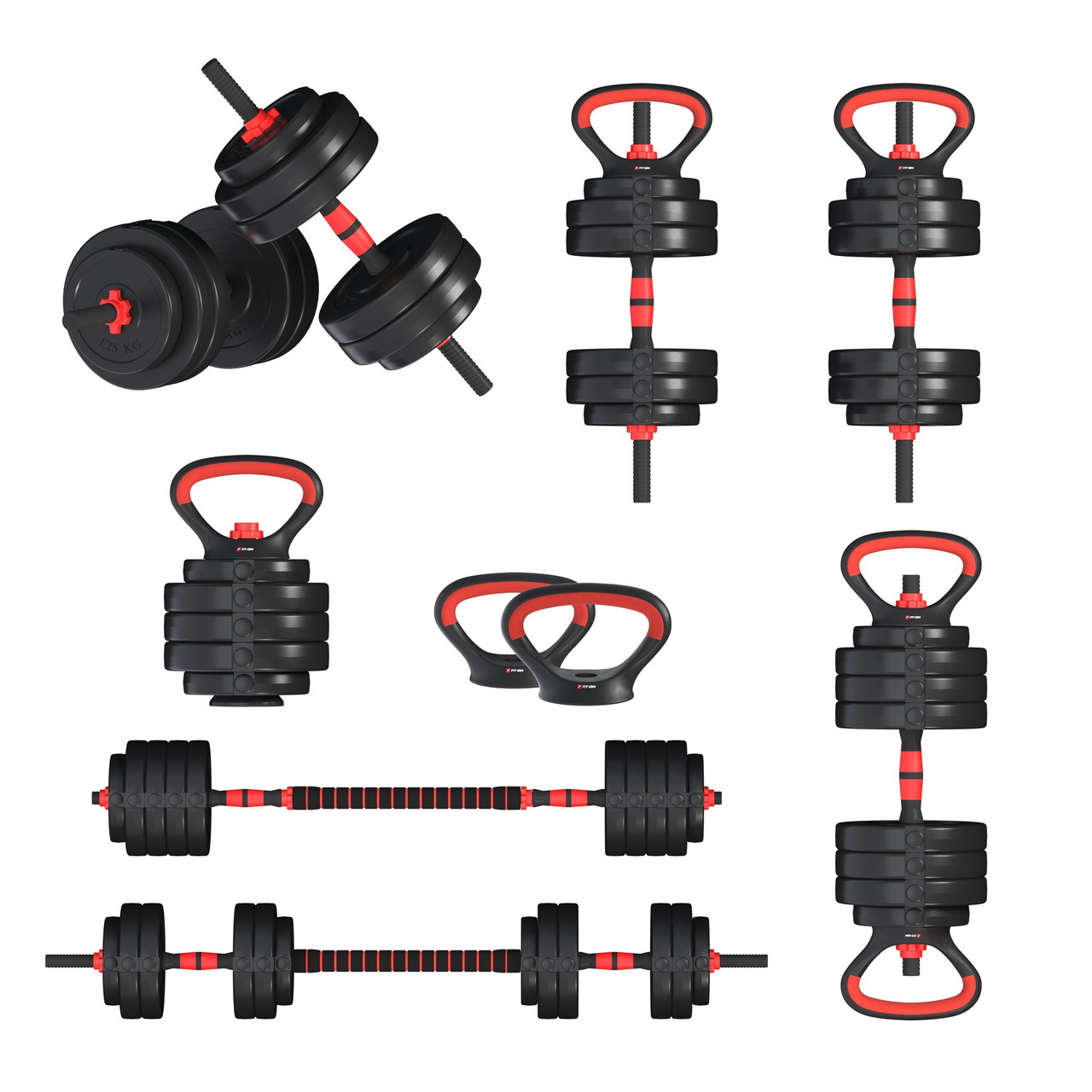 Гантелі з функцією штанги 6в1 Fit-On 28кг, фото 1