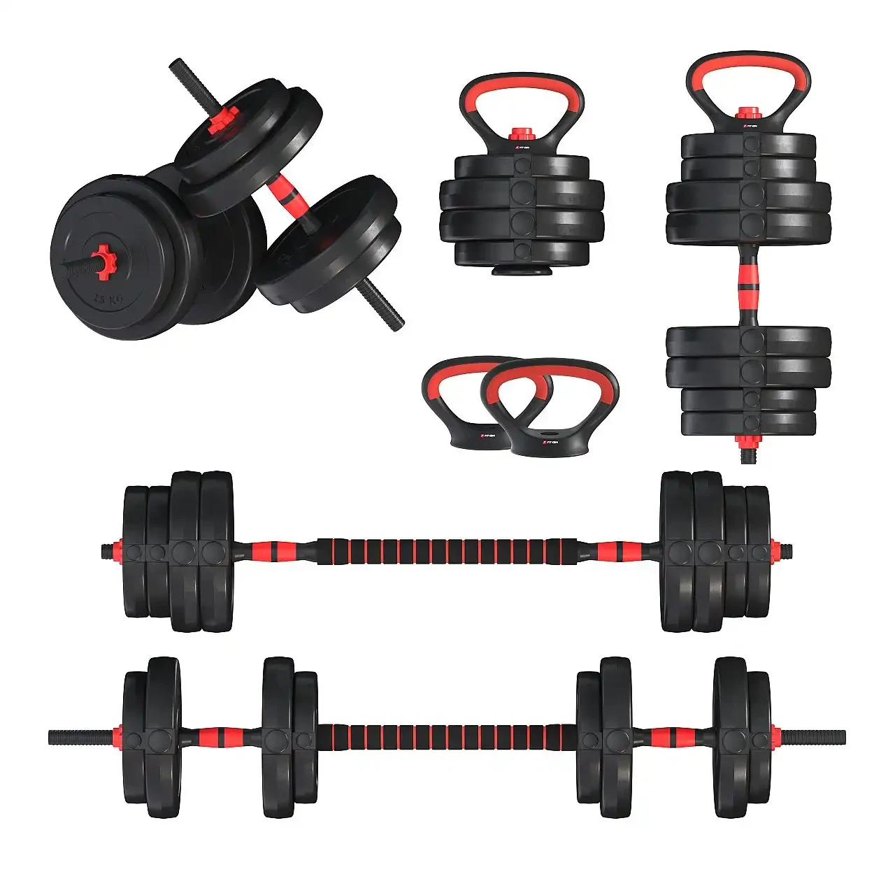 Гантелі з функцією штанги 6в1 Fit-On 33кг, фото 1