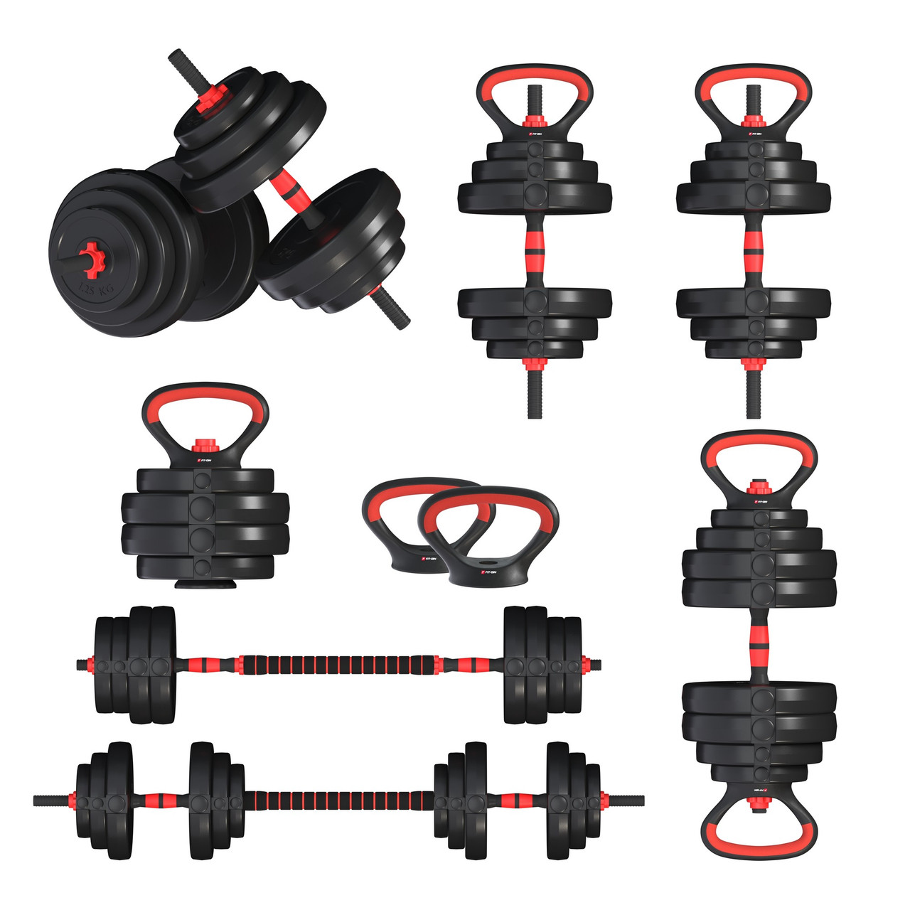 Гантелі з функцією штанги 6в1 Fit-On 38кг, фото 1