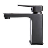 Змішувач для умивальника Globus Lux Milano GLM-401-11-Graphite, фото 3