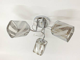 Люстра стельова на 3 плафони 6247E/3 Хром