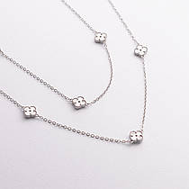 Срібне кольє "Клевер" 181358  LOVE-SHOPE