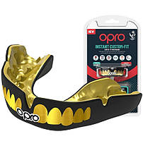 Капа OPRO Instant TEETH доросла (вік 11+) Black/Gold (art.102526001)