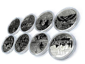 Набір медалей Місто героїв - Харків, Маріуполь, Херсон, Київщина, Чернігів, Миколаїв, Волноваха, Охтирка