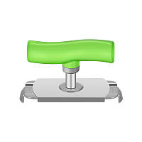 Відкривачка для консервних банок, ключ для гвинтових кришок із різзю, 13х4х5cm, Green