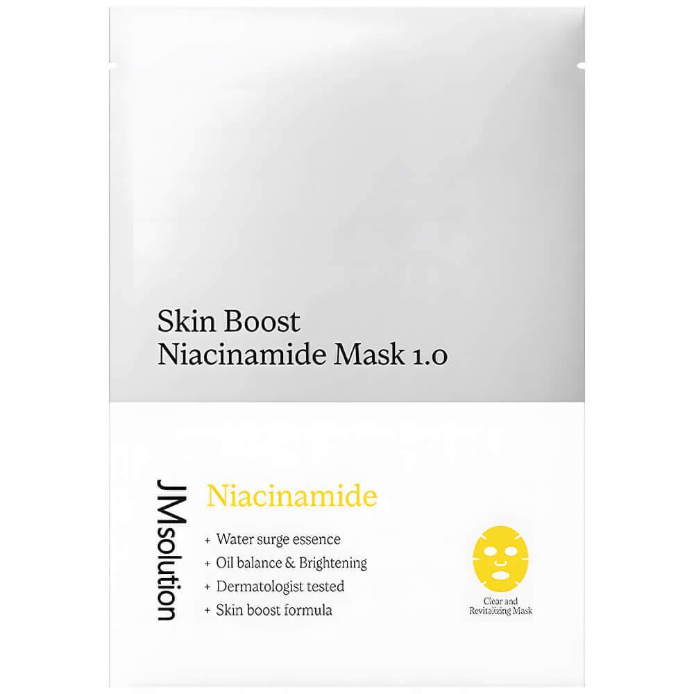 Тканинна маска для обличчя з ніацинамідом JM Solution Skin Boost Niacinamide Mask 1.0, фото 1