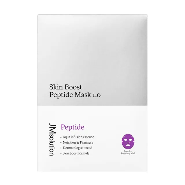 Тканинна маска для обличчя з пептидами JM Solution Skin Boost Peptide Mask 1.0, фото 1