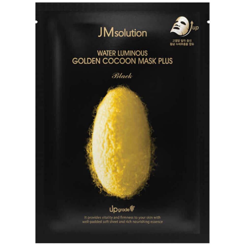 Тканинна маска для обличчя з золотим коконом JM Solution Water Luminous Golden Cocoon Mask Plus, фото 1
