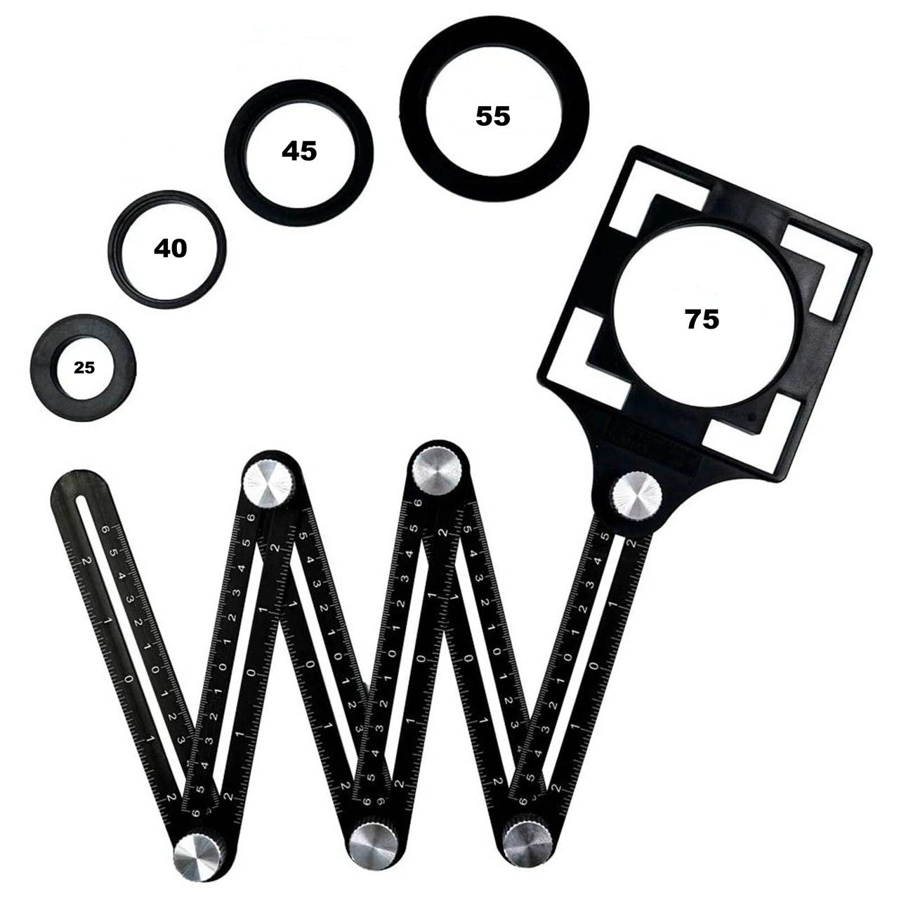 Шаблометр,шаблон для плитки,локатор для плитки,лінійка шабломер,шаблон для розмітки плитки (20015294) (98745589), фото 1