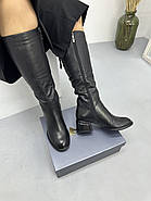 Зимові жіночі чоботи MyClassic G3062-15-S66BM-N1250 Black шкіряні чорні, фото 3