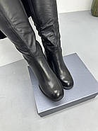Зимові жіночі чоботи MyClassic G3062-15-S66BM-N1250 Black шкіряні чорні, фото 4