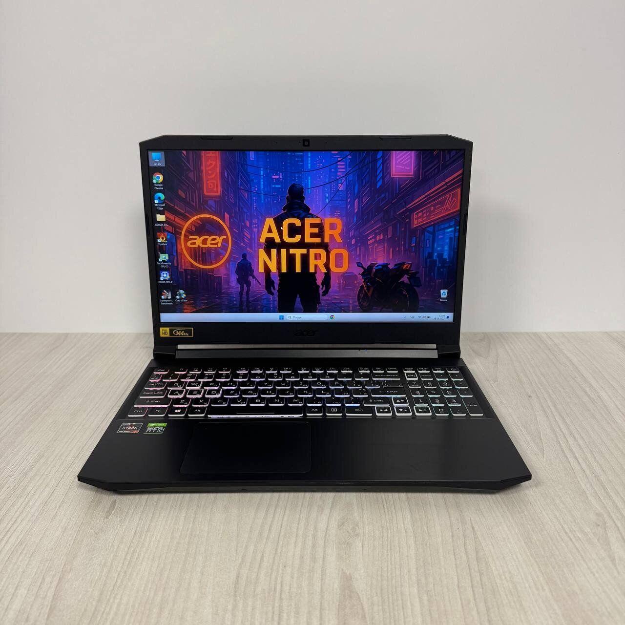 Б/в Ігровий ноутбук Б-клас Acer Nitro 5 AN515-45 15.6" 1920x1080| Ryzen 7 5800H| 16GB RAM| 1000GB SSD NVMe| RTX 3070 8GB