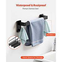 Набір аксесуарів для ванної кімнати VEVOR (5 предметів), включаючи тримач для рушників (406,4 мм) та тримач для рушників