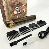 Професійна бритва-машинка для стрижки волосся Shuke, Машинка для стрижки волосся без шуму EY-49, фото 10