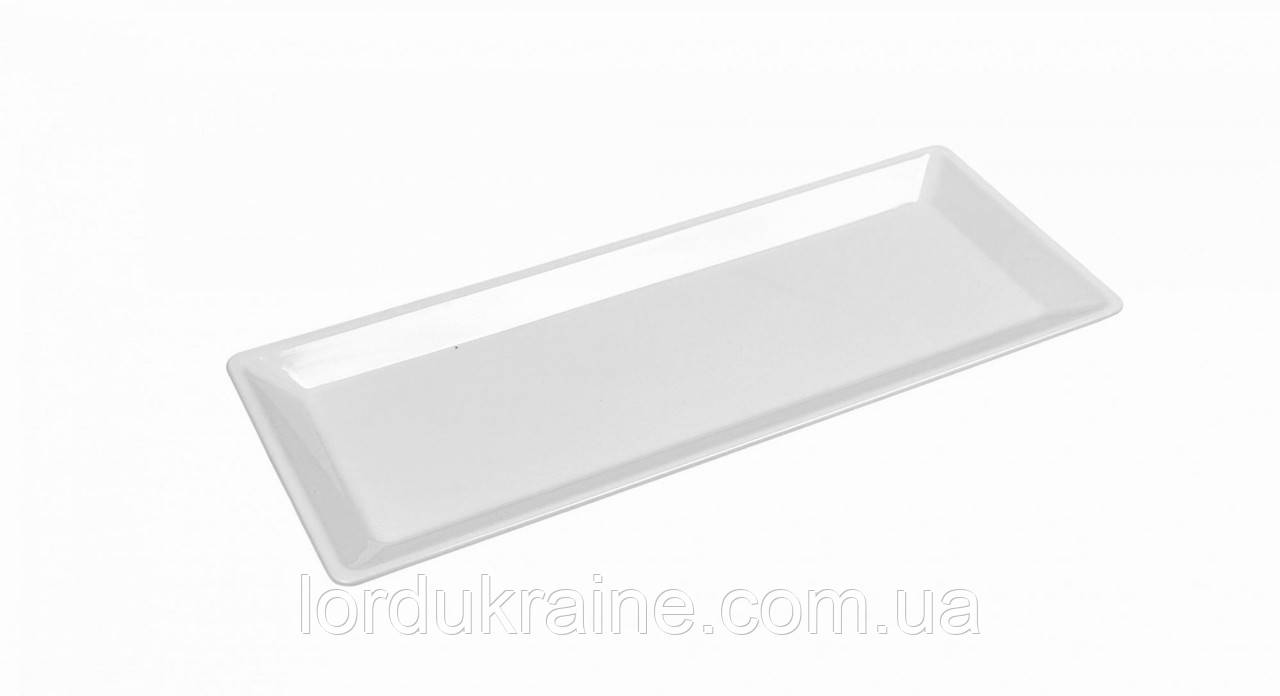 Піднос з полікарбонату 34х14 см білий, фото 1