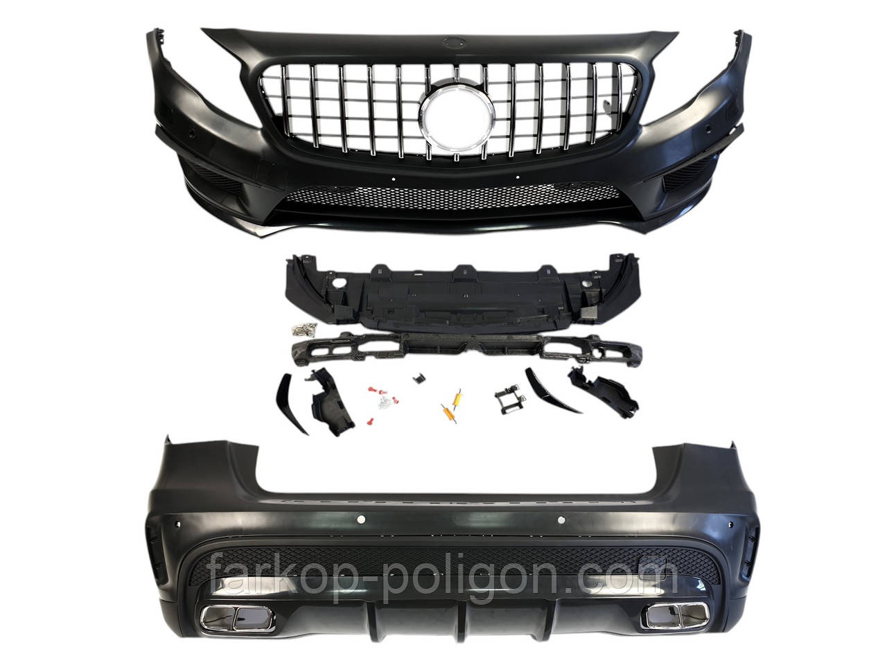 Комплект обвісів  ( стиль GLA45 AMG ) на Mercedes-Benz GLA-Class X156 2013-2017 року, фото 1