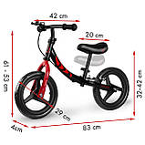 Біговел Ricokids Fun Adventure 12" чорно-червоний, фото 3