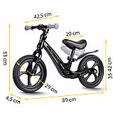 Біговел Ricokids FUNNU 12" чорний, фото 4