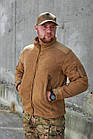 🔥 Чоловіча флісова кофта (Койот) тактична, ЗСУ, військова, НГУ, нацгвардії, тактична, ССО, фото 4