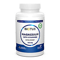 Магній з вітаміном В6, Magnesium with Vitamin B6, Biotus, 133 мг, 150 капсул